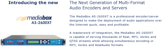 Multi-format audio encoder and server