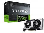 MSI - NVIDIA GeForce RTX 5060 Ti 8G VENTUS 2X PLUS 8GB GDDR7 PCI Express Gen 5 Graphics Card - Black