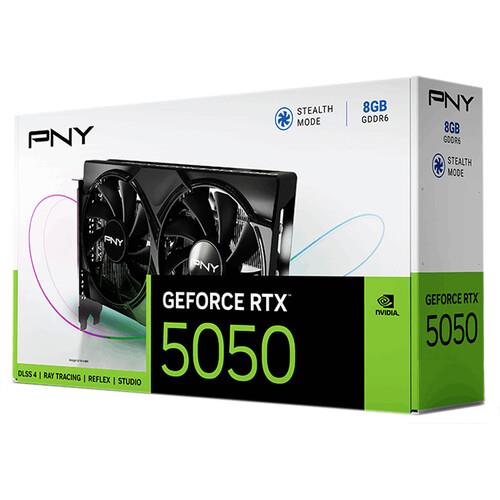 PNY RTX5050 DUAL FAN 8GB GDDR6/ 3xDP/ 1xHDMI/ Retail/ #VCG50508DFXPB1