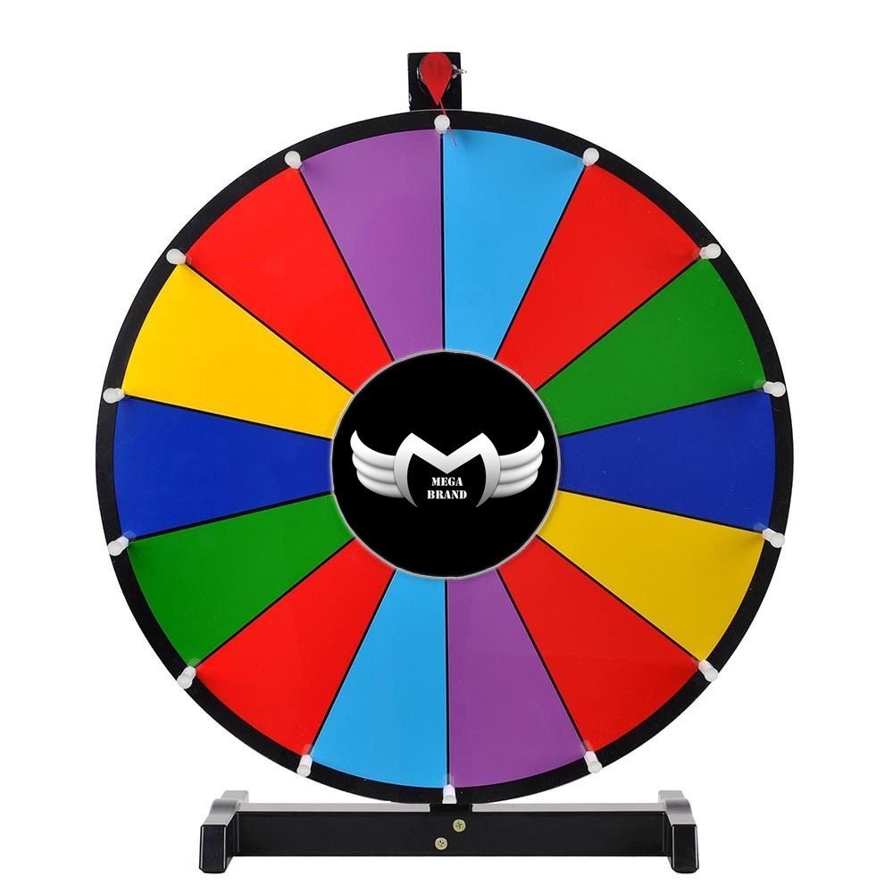 Eprom Inc. Misc. Others MEGABRAND 18" 14SEGMENT TABLETOP DRY ERASE PRIZE WHEEL WITH