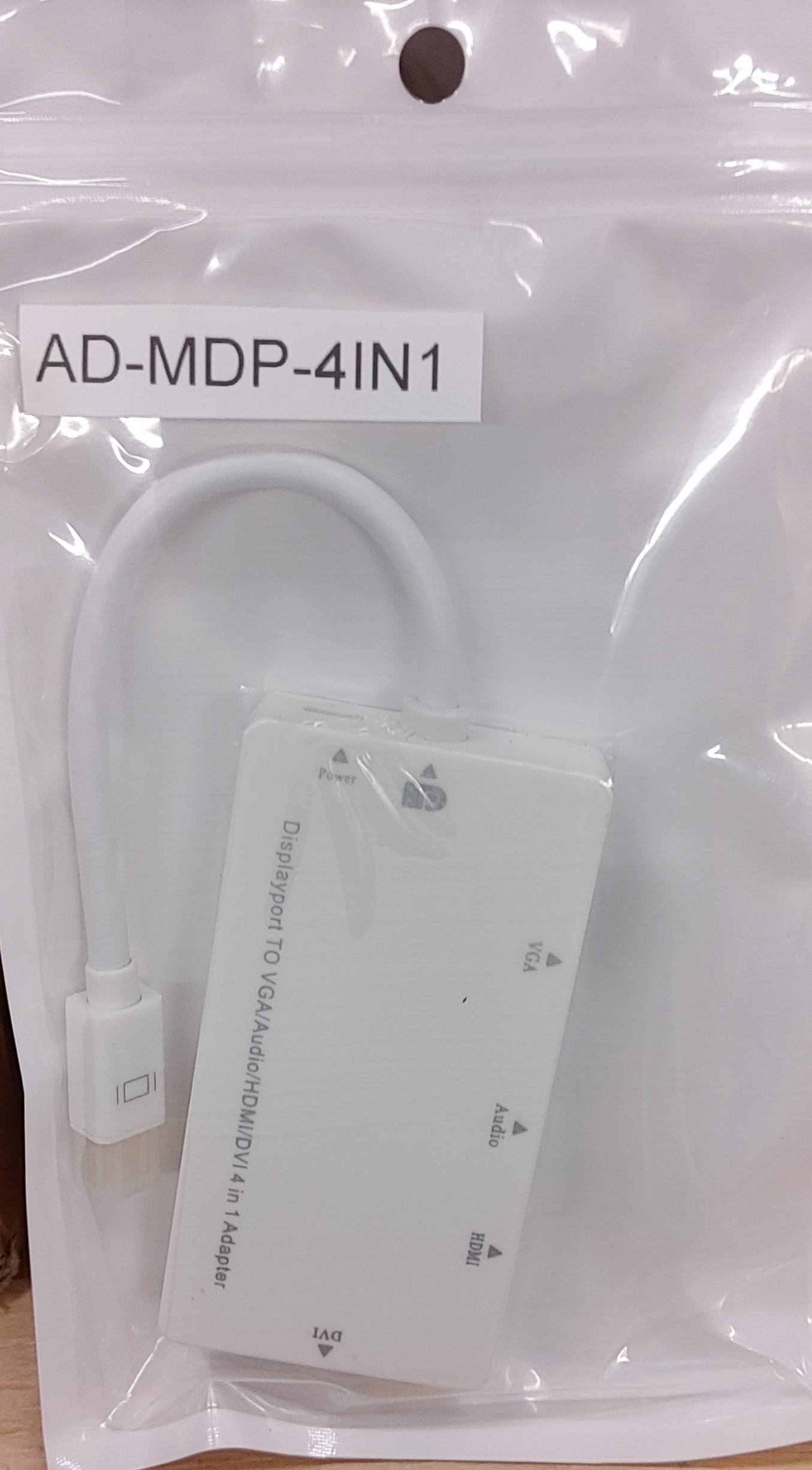 MINI  DisplayPort to VGA+HDMI+DVI+Audio 4 in 1 Adapter