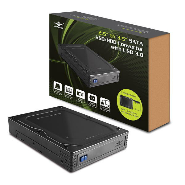 VANTEC 2.5"-3.5" SATA SSD/HDD W/USB3.0