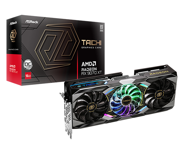 Asrock AMD RX 9070 XT Taichi 16GB OC/ GDDR6 3xDP/1xHDMI