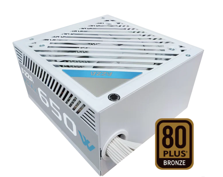 AZZA 650W 80 PLUS BRONZE Certified/ White Color/ Multilanguage/ Non-Modular