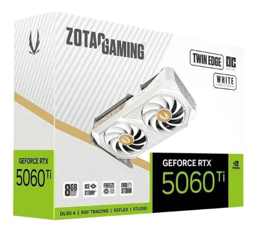 ZOTAC GAMING GeForce RTX 5060 Ti 8GB Twin Edge OC White Edition ZT-B50610Q-10A