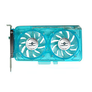 fan high 70mm airflow Spectrum Dual Card Vantec Adjustable 70mm with Fan UV LED