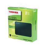 Toshiba Canvio Basics 2TB Portable External Hard Drive USB 3.0 Black - HDTB420XK3AA