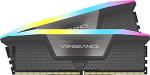 CORSAIR VENGEANCE RGB DDR5 64GB (2x32GB) DDR5 6000MHz CL40 AMD EXPO Intel XMP iCUE Compatible Computer Memory