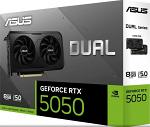 ASUS Dual GeForce RTX 5050 8GB GDDR6 PCI Express 5.0 x8 ATX Graphics Card